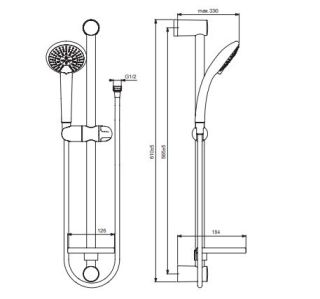 Душевой гарнитур Vidima Fresh BA212AA